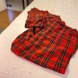 Soft Cozy Plaid Pajama Set